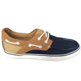 Breathable Brown/Navy Upper China Fancy Flat Boat Casual Shoes Wholesale