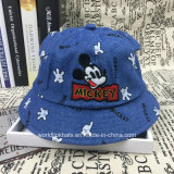 Baby Lovely Foldable Cartoon Embroidery Kids Bucket Hats Caps