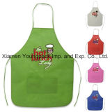 Cheap Promotional Custom Printed Non-Woven Cooking Apron with Pockets