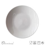 Simply White Porcelain Embossed Salad Plate