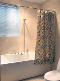 Beautiful Flower PVC Waterproof Shower Curtain for Bathroom