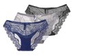 Wholesale Ladies Transparent Lace Briefs Panties