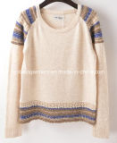 Women Fashion Sales V Neck Long Sleeve Sweater Clothing (X-253)