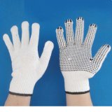 Industrial Working Cotton PVC Dotted Knitted Gloves