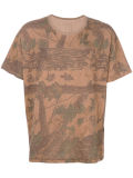 Men's Green Cotton Season 4 Tree Print T-Shirt