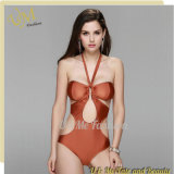 Brown Color Sexy New Design One Piece Swimsuit Swimwear