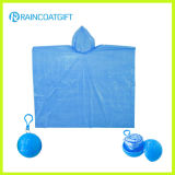 Emergency Waterproof PE Disposable Rain Poncho Ball Rvc-097