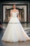 off-Shoulder Bridal Wedding Dresses Applique Tulle Ball Gowns Z2036