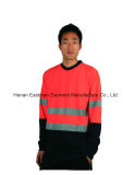Men's T/C Long Sleeve T-Shirt with Reflective Tape