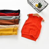 New Style Woolen Sweater Pullover Sweater Vest Designs for Baby, Knit Pullover Sweater Kids Clothing