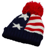 Winter Cuff Beanie POM Cap Thick Knit Stripes Stars Skull Ski Hat