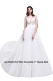 Sheer Chiffon Wedding Gowns Romantic Lace Beach Wedding Dresses