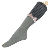 Women's Custom Design Cotton Knee High Sock with Bow