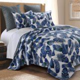 Cotton Rotary Print Bedding Set in Navy (DO6068)