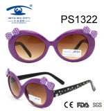 Purple Cute Girl Colorful Children Kid Plastic Sunglasses (PS1322)