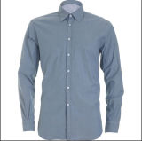 Men's Pure Cotton Color Business Shirt with Long Sleeve