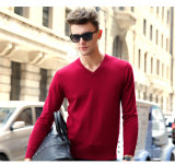 Men's Cashmere Sweater V Neck (13brdm001-3)