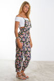 New Floral Print Adjustable Cami Straps Sexy Jumpsuit