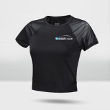 Women 90% Polyester 10% Spandex Mesh Sexy Sporting/Yoga/Gym T Shirt