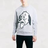 Art Disco Grey Dog Design Sweatshirt