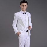 2017 Vogue Fashion Style White Wedding Suit Elegant Suits