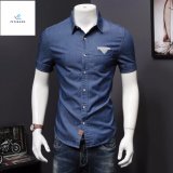 Fashion Leisure Short Sleeves Men Thin Type of Denim Shirts by Fly Jeans