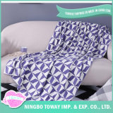 Travel Cushion Warm Cover Purple Soft Leg Airline Blanket