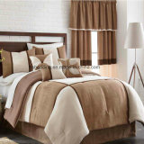 Coutry Style Microsuede Adults Home Use Patchwork Bedding Set