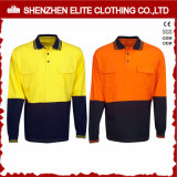 Wholesale Custom Made Reflective Cotton Work Wear Polo Shirts (ELTSPSI-11)