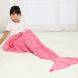 Knitted Mermaid Tail Blanket Wedding Dress for Kids Ladies Girls