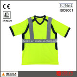 OEM Good Quality V-Neck Safety Reflective T Shirt
