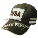 Washed Distressed Printing Embroidery Sport Golf Baseball Cap (TRB004)