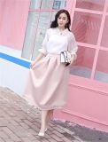 2017 Fashion Wholesale Polyester Skirt with Lace Decoration