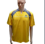 Cheap Promotional Yellow Polo Shirt Short Sleeves Polyester