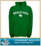 Green Hoodies with White Embroidery Logo on The Chest