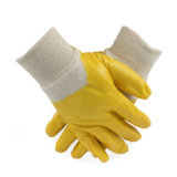 Petro-Chemical Interlock Liner Nitrile Coated Knit Wrist Gloves