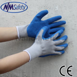 Nmsafety 10 Gauge Polyester Shell Grip Latex Labor Work Glove