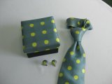 Classic Dotty Design Men's Fashion Woven Silk Neckties