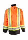 Hi Vis Padded Winter Jacket with Reflector Tape Winter Workwear