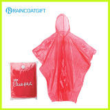 Disposable PE Rain Poncho Raincapes Rpe-078A