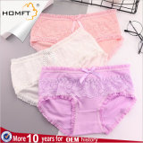 Sweet Design Cute Dots Bowknot Cotton Ventilate Sweet Young Girls Triangle Panties Girls Underwear Panty Models