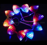 OEM Hot Sale Party Flashing LED Sequin Bow Tie Bowtie