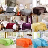 Solid Colors Plush Mink Fleece Bed Sofa Throw Blanket