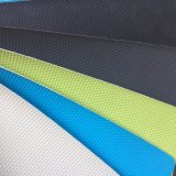 Anti Slip Geometric Design Elastic Backing PU Leather for Package