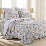 Cotton Rotary Print Quilt in Natural (DO6042)