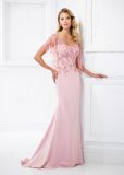 Amelie Rocky See Through Vintage Chiffon Mermaid Evening Dress Formal Mother Dress
