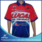 Custom Sublimation Printing Men's Motorcycle Pit Crew Race Shirts