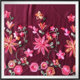 Rayon Fabric with Chain Embroidery