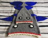 Crochet Shark Design Mermaid Tail Sofa Blanket