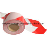 PE Plastic Warning Tape with Red and White Color